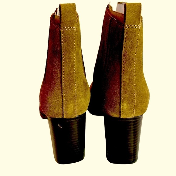 Marc Fisher Maree Brown Leather Pull On Pointed Toe Booties Size 6.5 NWOB - Picture 4 of 6